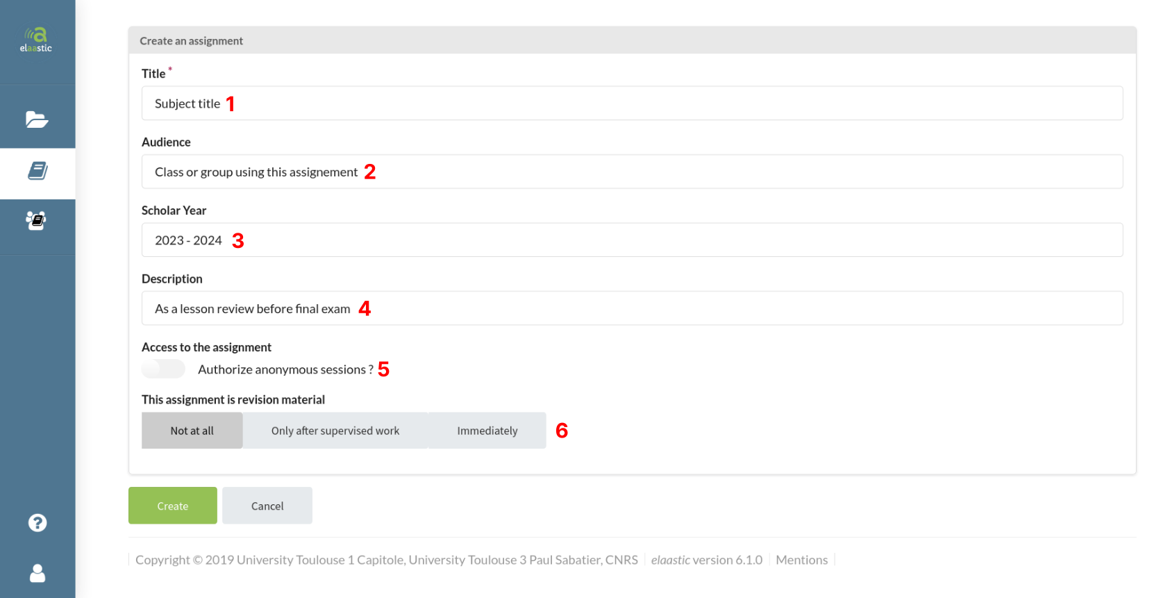 Vue sur assignment creation 3